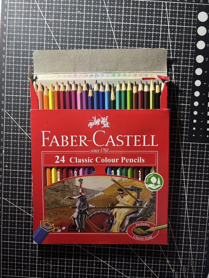 Faber Castle 24 classic color pencil (Category: Stationery & School Supplies) located in Manila. Submitted by colleslaw (Listing ID 1436504270, Image 1). Description: Lightly used. RSF: decluttering.