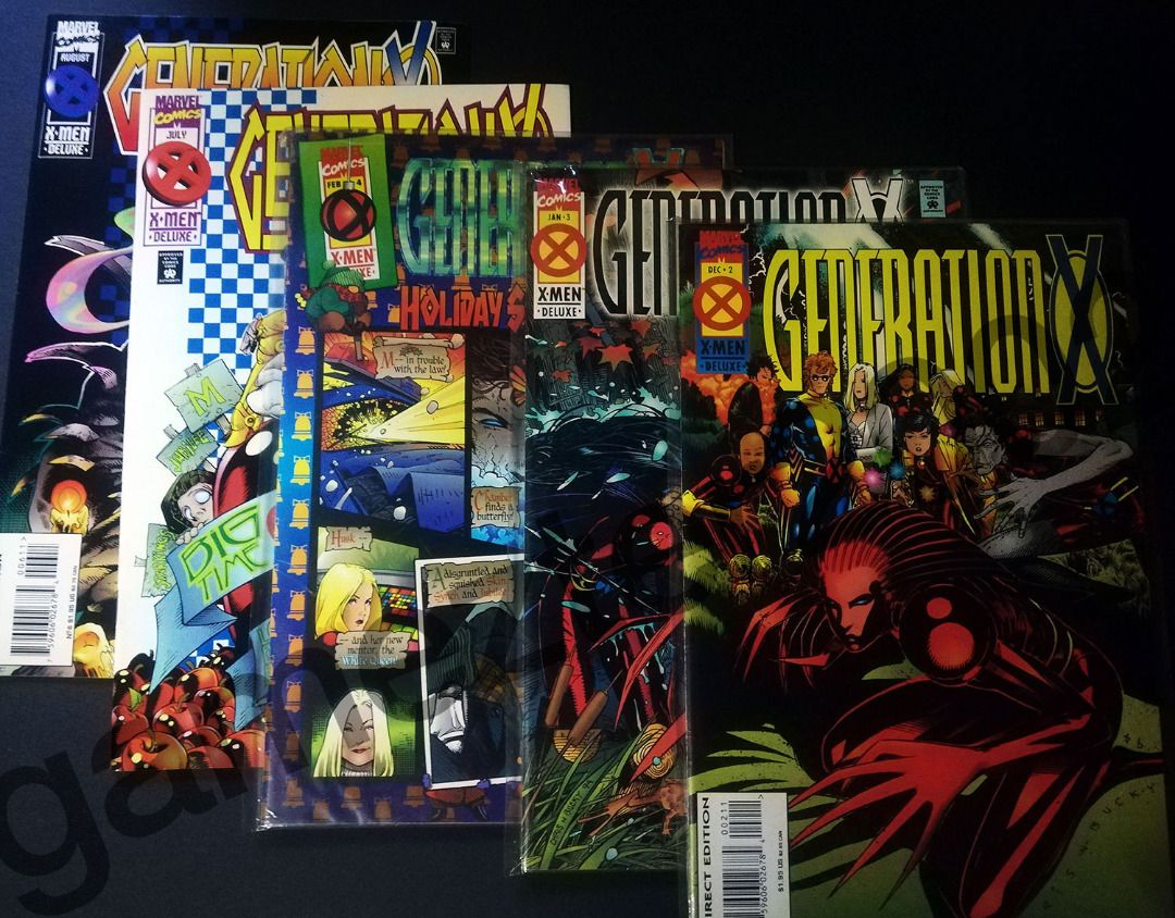 Generation X #1-6 (1995) + Collector's Preview & Ashcan (Category: Comics & Manga) located in Quezon City. Submitted by gamezter2002 (Listing ID 1436504908, Image 2). Description: Generation X #1-6 (1995) + Collector's Preview & Ashcan Please read entire post before sending a message, thanks [ crossposted ] Up for sale are the first six issues of Generation X with art by Chris Bachalo; the set includes the Collector's Preview issue and the Ashcan