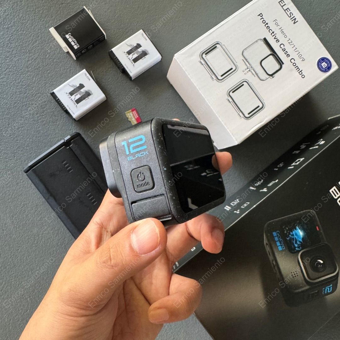 GoPro HERO12 Black (Category: Cameras) located in Trece Martires City. Submitted by iiiiicko (Listing ID 1436630906, Image 2). Description: ✨PAKIBASA PO MABUTI✨ ✨PAKIBASA PO MABUTI✨ ✨PAKIBASA PO MABUTI✨ Selling my GoPro Hero 12. Parang bago pa. Ilang beses lang nagamit. RFS: I already have DJI Osmo 360 📦Inclusions: - GoPro Hero 12 - Box - 1x GoPro battery - 2x Telesin batteries + charging case - 1x Underwater protective case combo. (unused pa 't