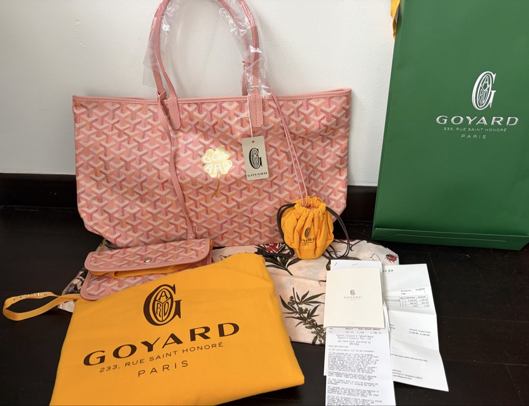 【希少】GOYARD SAINT LOUIS PM POUCH PINK Goyard 2026 Saint Louis PM Tote Bag - Pink, Luxury, Bags & Wallets