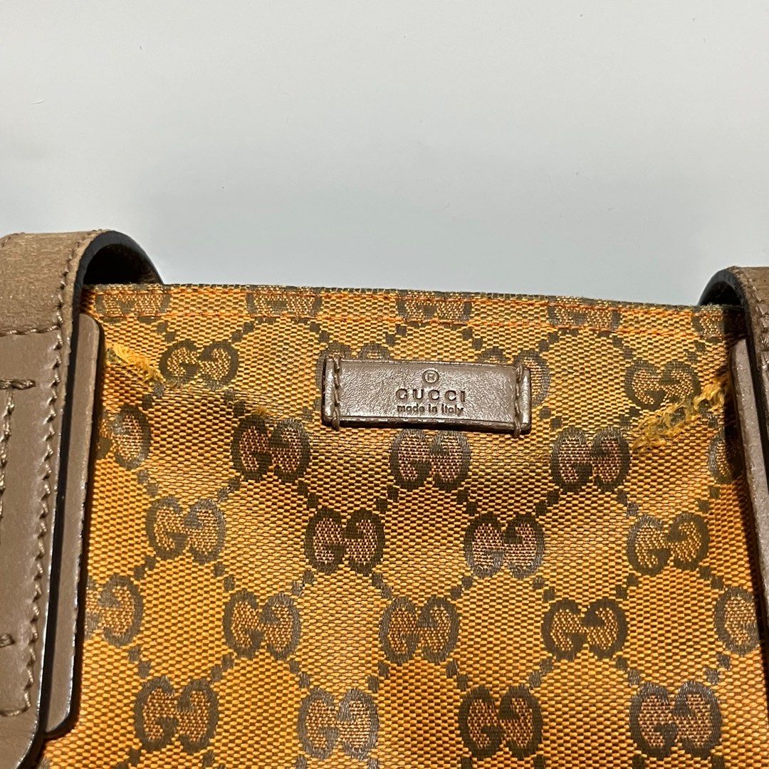 Gucci Monogram Canvas Orange Tote Bag Project Bag (Category: Luxury Bags & Wallets) located in Bacoor. Submitted by ItsShoeGood (Listing ID 1436485997, Image 2). Description: Authentic/Legit Project bag Has some flaws kindly check the pictures and details.
