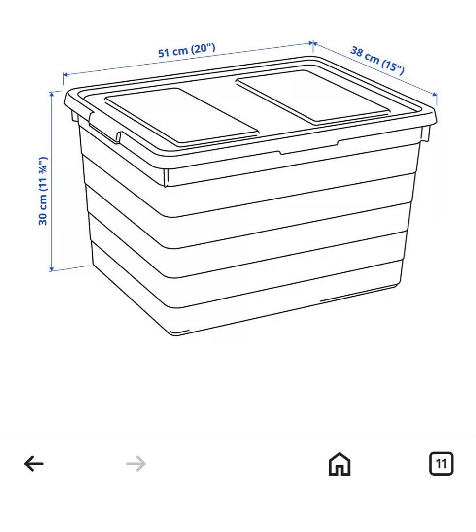 Ikea Sockerbit Box w/ Lid447510883557724163