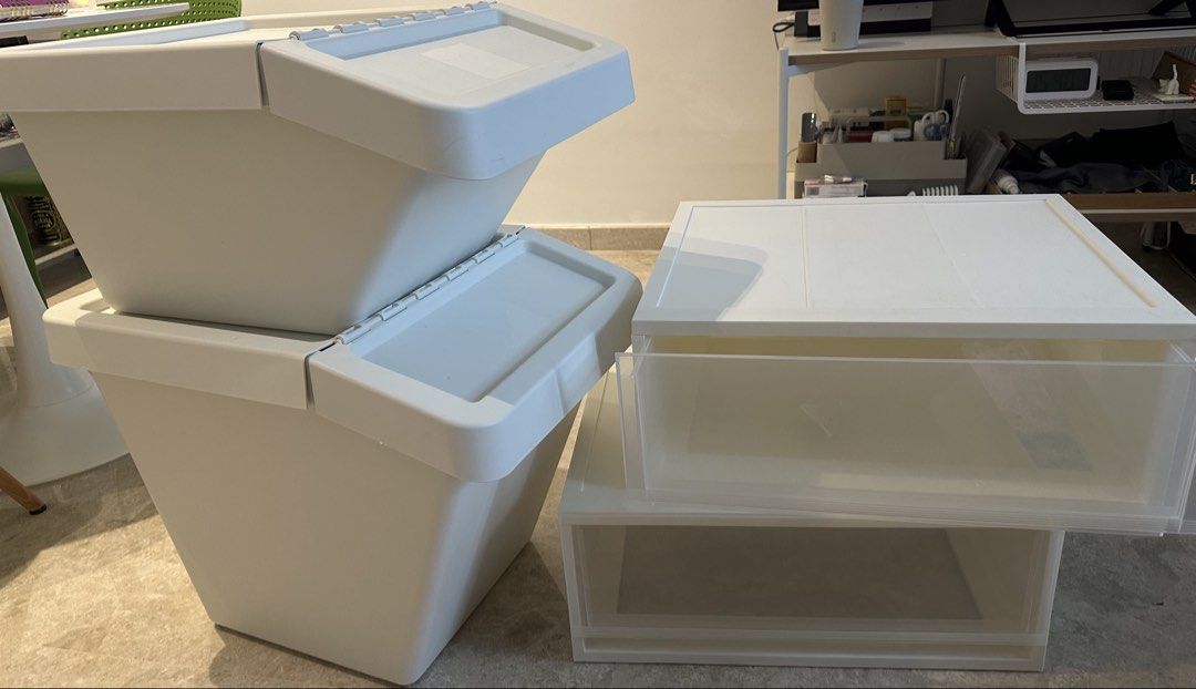 IKEA Storage Boxes with Lids447991455816110080