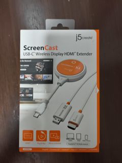j5create ScreenCast USB-C 無線顯示 HDMI 延伸器455323599997521920