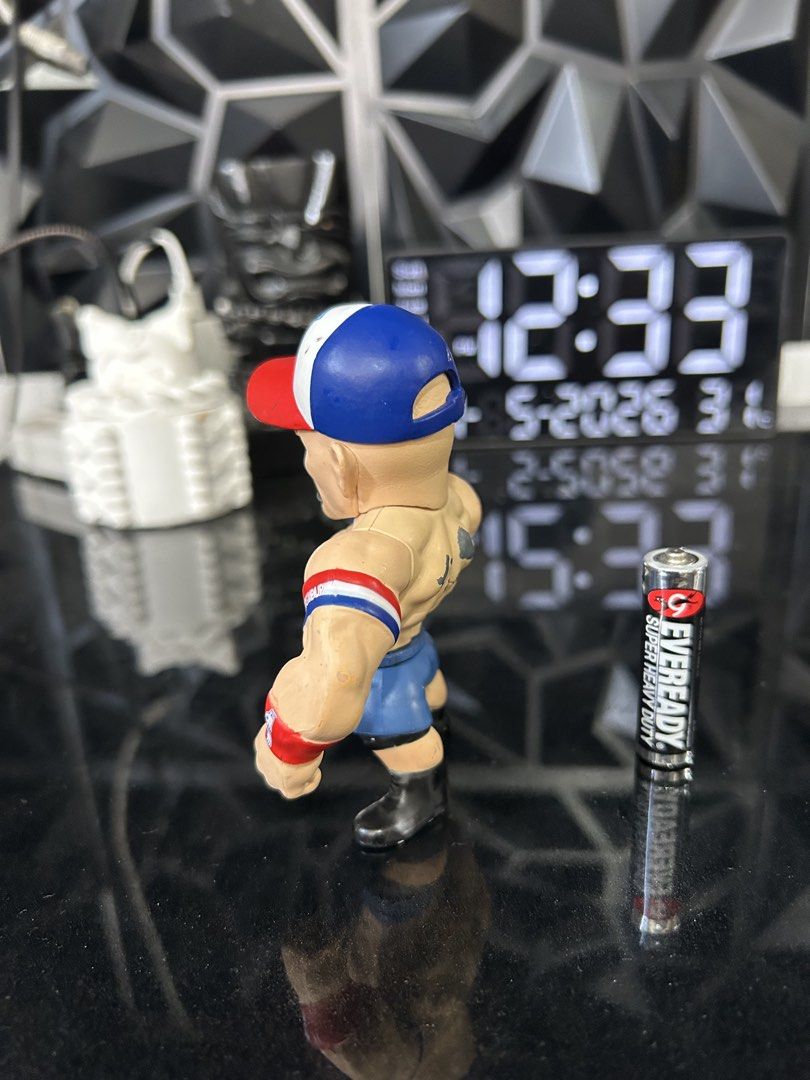 Jada Toys John Cena WWE Wrestling 4" Diecast Metals Figure (Category: Toys & Games) located in General Trias. Submitted by aprilocampo0412 (Listing ID 1436506654, Image 2). Description: Jada Toys John Cena WWE Wrestling 4” Diecast Metals Figure Issue paint chips sa dibdib at likod 380 Loc Tanza Cavite.
