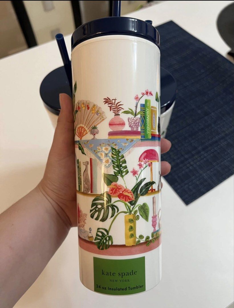 Kate Spade tumblers (Category: Everything Else Others) located in Manila. Submitted by mtbtx (Listing ID 1436512934, Image 2). Description: PERFECT FOR A SIMPLE GIFT!💝 - fresh shipped from 🇺🇸 - perfect bundling gift - 850 Each - Acrylic -No Box included only bubble wrap - no Kate spade paper bag -bottle only -4pcs available! 📍Near Ust, Dapitan! DM me!.