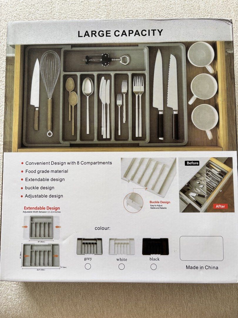 Kitchen Tableware Storage Box - Extendable Design447522295461324801