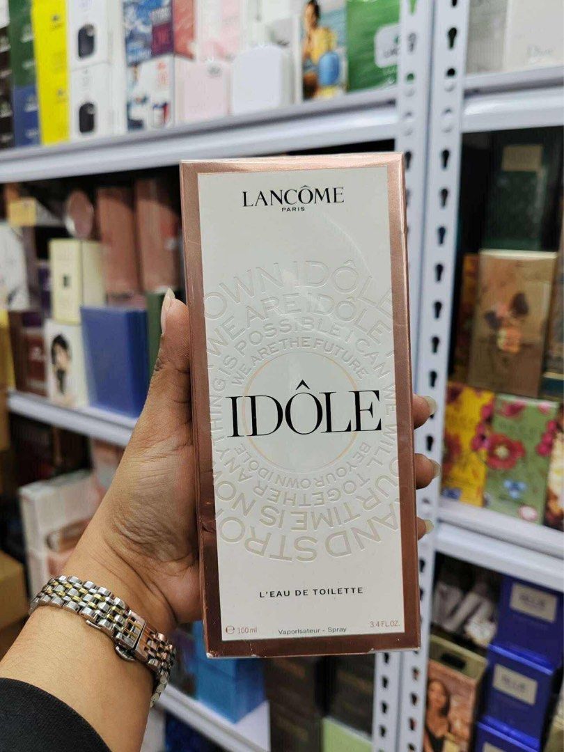 LANCOME IDOLE EDT | PREMIUM QUALITY (Category: Fragrance & Deodorants) located in Manila. Submitted by embere_shop (Listing ID 1436488125, Image 1). Description: 📌Perfect gift for birthdays, o kahit anong okasyon! ✨Hindi ka mapapahiya, promise same na same sa 0G ang amoy at long-lasting pa. Kung may budget ka, ito na ang best choice mo💗💐 📌Please read the last image carefully - all details are already provided. ❗️Offers below the regular price