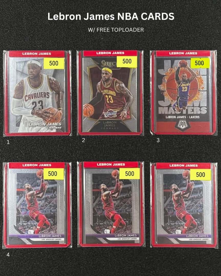 Lebron James NBA Cards with Free Toploader, Hobbies & Toys, Toys ...