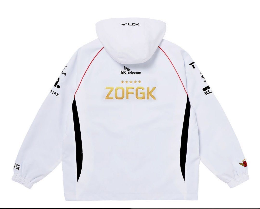 [LIMITED] T1 ZOFGK worlds jacket (Category: Coats, Jackets and Outerwear) located in Manila. Submitted by thecurio.ph (Listing ID 1436593220, Image 1). Description: T1 ZOFGK Jacket Available for Reservation! item is limited edition and will have no reprint (Not available in T1 Global Shop anymore) open to nego (no lowballers please! Incredibly rare to get nowadays) all items here are available for order even if marked as reserved or sold! PM for 