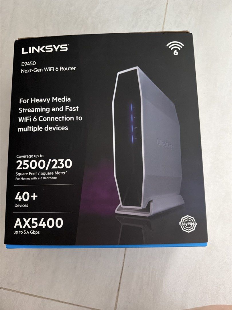 Linksys E9450 Next-Gen WiFi 6 Router447574337683476480