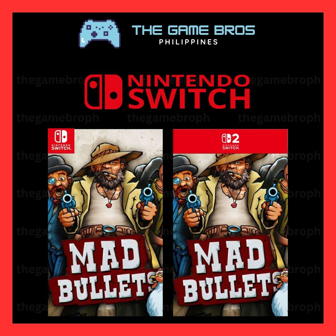 Mad Bullets Switch Game (Nintendo Switch 1 & 2) Digital Download (Category: Nintendo) located in Manila. Submitted by thegamebroph (Listing ID 1436573761, Image 1). Description: 🔥 FEATURES 🔥 ✅ 100% SAFE and LEGAL games bought from Nintendo eShop ✅ ✅ 100% STABLE and RELIABLE !!! ✅ ✅ Not require to MODIFY your console ✅ ✅ Warranty provided✅ ✅ Instant Delivery*✅ ✅ Simple & Details Installation Guide Provided✅ ✅ 99% of all games available on Ninten
