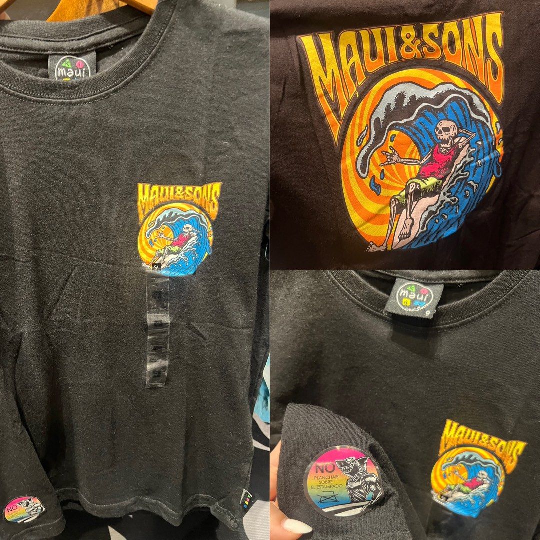 Maui & Sons Kids Tshirts (Category: Babies & Kids Fashion) located in Imus. Submitted by vdc.apparel (Listing ID 1436505974, Image 3). Description: Please see picture for the age sizes.