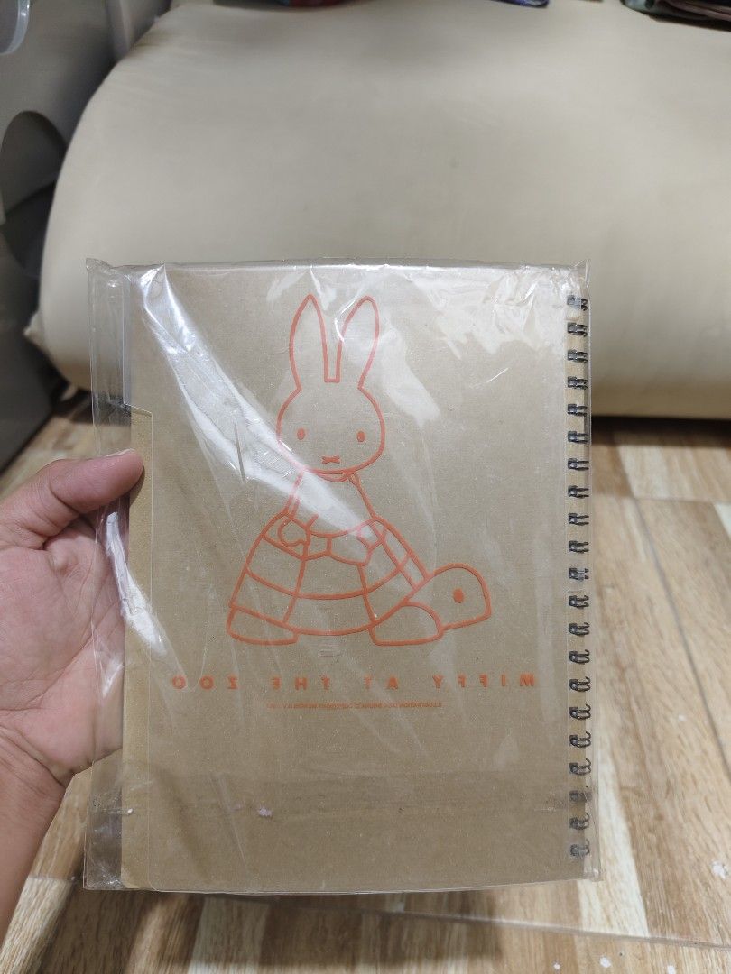 Miffy at the Zoo Spiral Notebook (Category: Stationery & School Supplies) located in Makati City. Submitted by abegailbrezuela (Listing ID 1436537242, Image 3). Description: - New Miffy at the Zoo spiral notebook. - Features a colorful Miffy design on the front cover. - Back cover has a Miffy and turtle illustration. - Still in original packaging. - Ideal for notes, sketches, and reminders. - A must-have for Miffy fans!.