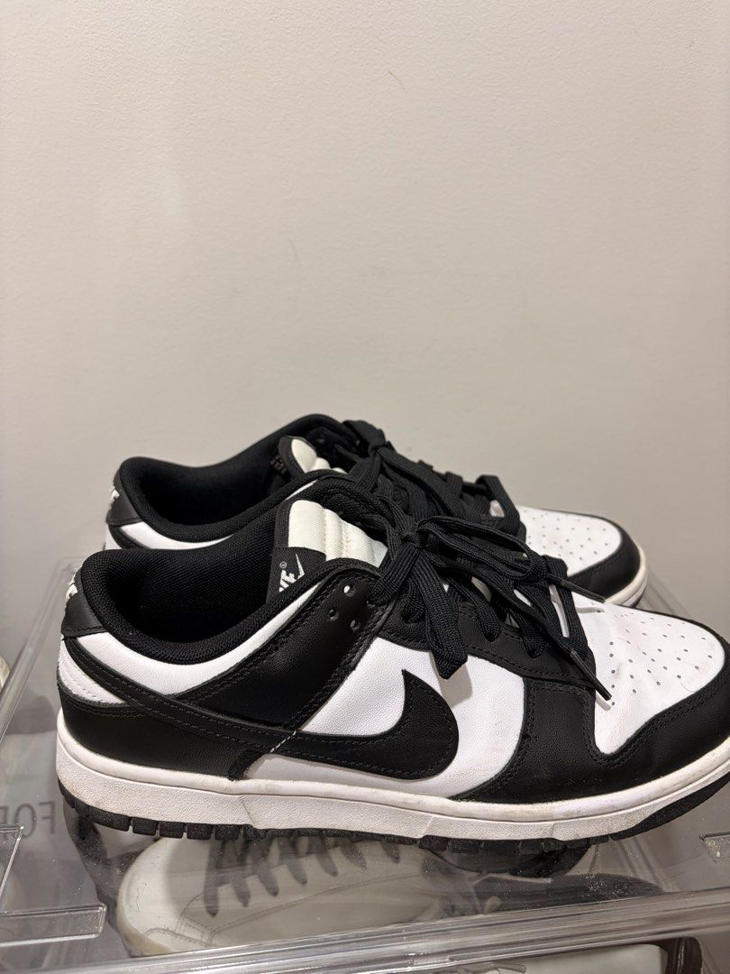Nike Dunk Low Panda (Category: Sneakers) located in Cebu City. Submitted by denncastro (Listing ID 1436646688, Image 3). Description: size 9 panda dunks has creases but is still good.