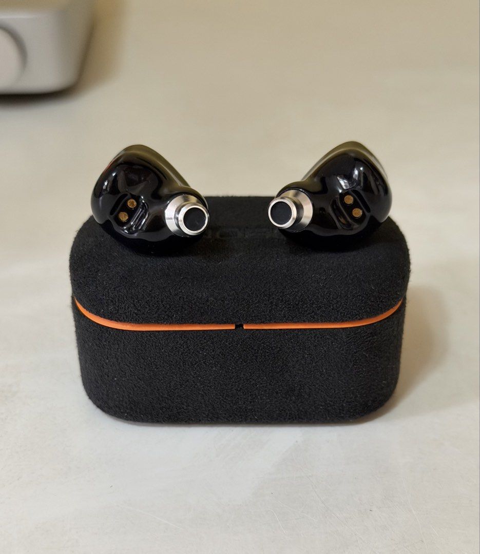 Noble FoKus Triumph (TWS) (Category: Earphones) located in Quezon City. Submitted by swiftriver_33 (Listing ID 1436538030, Image 3). Description: Noble Audio FoKus Triumph - True Wireless Earbuds • SRP = P18-22K brand new • Used, Like New condition • OG Accessories: 3 pairs eartips & charging chord • xMEMS driver for the treblehead (+ 1DD for bass) • Responsive 10-band EQ thru “Noble FoKus” app • Codecs: LDAC, aptX / aptX Adaptive, Snapdragon Sou