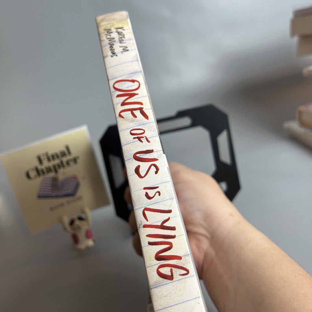 One of Us Is Lying by Karen M. McManus (Category: Storybooks) located in Tacloban City. Submitted by thefinalchapter.bookstore (Listing ID 1436632687, Image 2). Description: Genre: YA Mystery / Thriller..