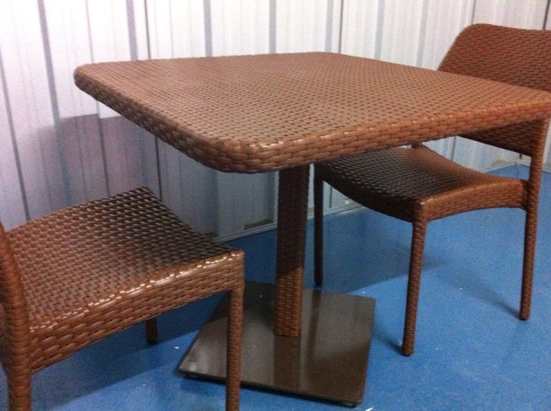 Outside Table sets (Category: Tables & Sets) located in Singapore. Submitted by zhangyy543 (Listing ID 1436487294, Image 3). Description: Two sets outdoor table set, Table 80*80cm, good condition. One table with two chairs, $80 each set Free delivery to lift level room only pls sms to 91715126.