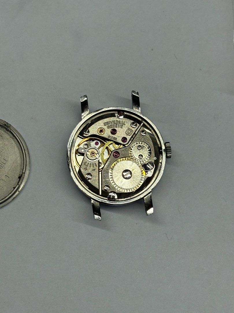 [Overhauled] Universal Geneve Cal. 1-42 (Category: Luxury Watches) located in Quezon City. Submitted by calypso__ (Listing ID 1436495127, Image 2). Description: - Overhauled last Feb 2026 in TimeMedics Don Antonio Quezon City - Beautiful arabic numbered minimalist dial - Features the 1-42 in-house movement (similar to Omega’s) - With 100% authentic Omega bracelet.