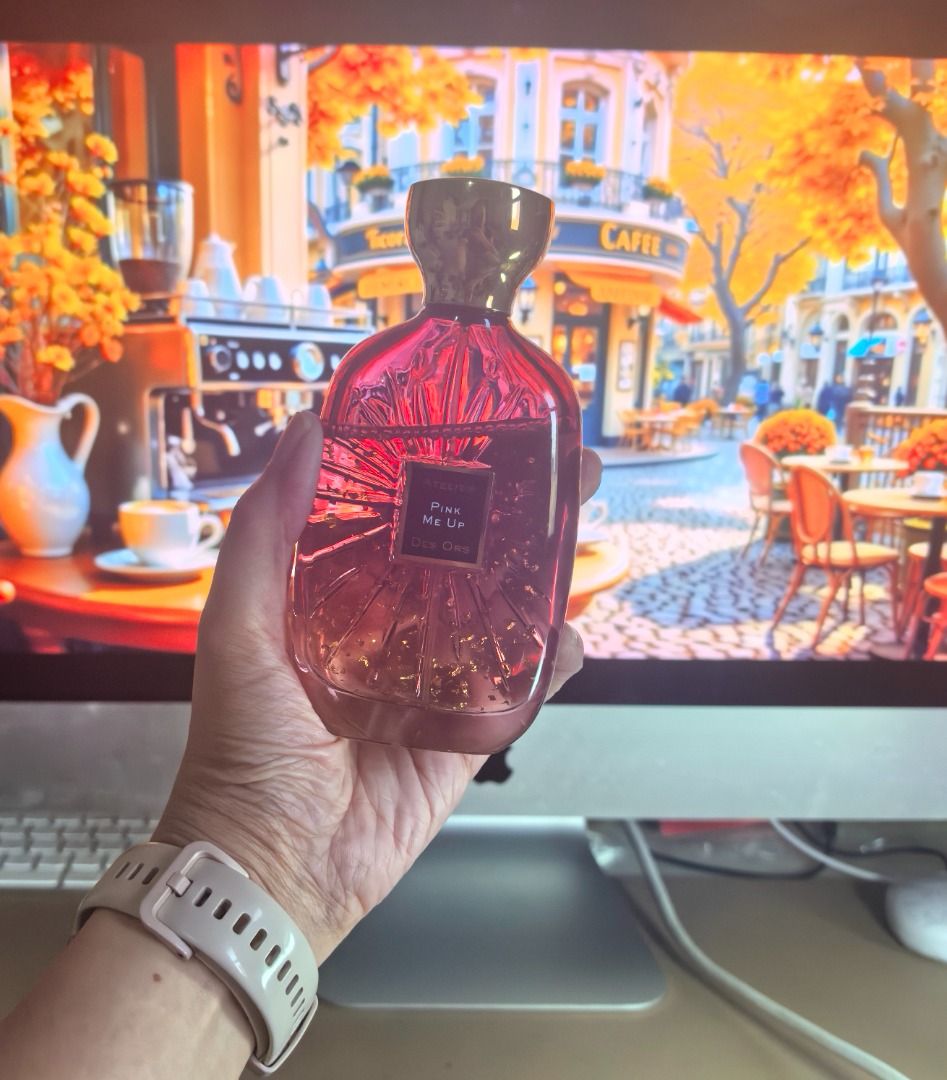 Pink Me Up Atelier Des Ors Eau De Parfum (Category: Fragrance & Deodorants) located in Paranaque City. Submitted by wandalovestwinkle (Listing ID 1436541051, Image 1). Description: ✨ Perfume Clearance Niche and Designer Scents in Excellent Condition ✨ Decluttering my collection and letting go of perfumes I do not reach for anymore. - Atelier Des Ors Pink Me Up Eau De Parfum 100ML (approximately 70ml left) - Authentic fragrance, no box (lost it) .