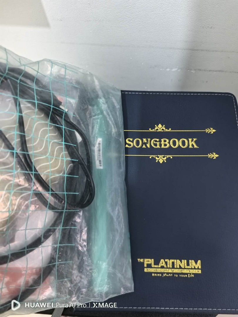 Platinum PK-10 Karaoke Speaker System (Category: Soundbars, Speakers & Amplifiers) located in Manila. Submitted by juliana01.07 (Listing ID 1436562050, Image 3). Description: - Platinum PK-10 Karaoke Speaker System - Includes: - Speaker - 2 Wireless Microphones - Songbook - Remote Control - Cables - Features: - Multiple Input Options - Control Knobs - Black Color - Wheels for Easy Transport - Platinum Brand Logo Honest issue: Dapat naka plug kasi