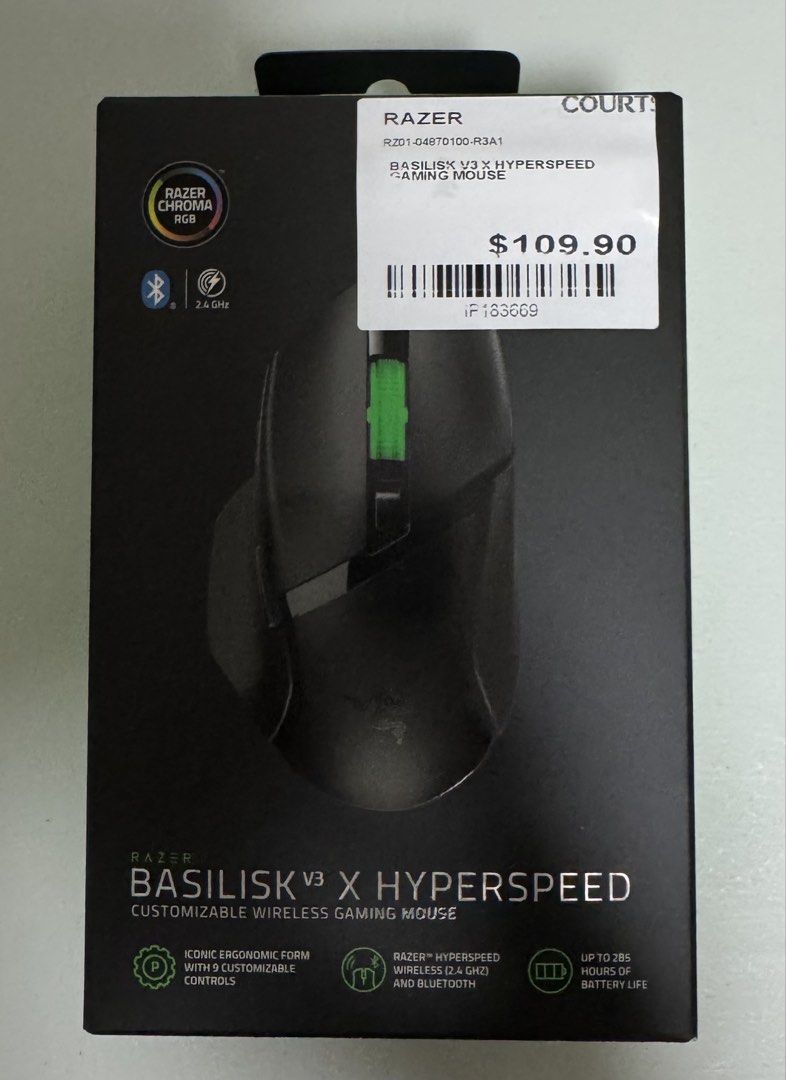 Razer Basilisk V3 X Hyperspeed Wireless Gaming Mouse447811777609738240