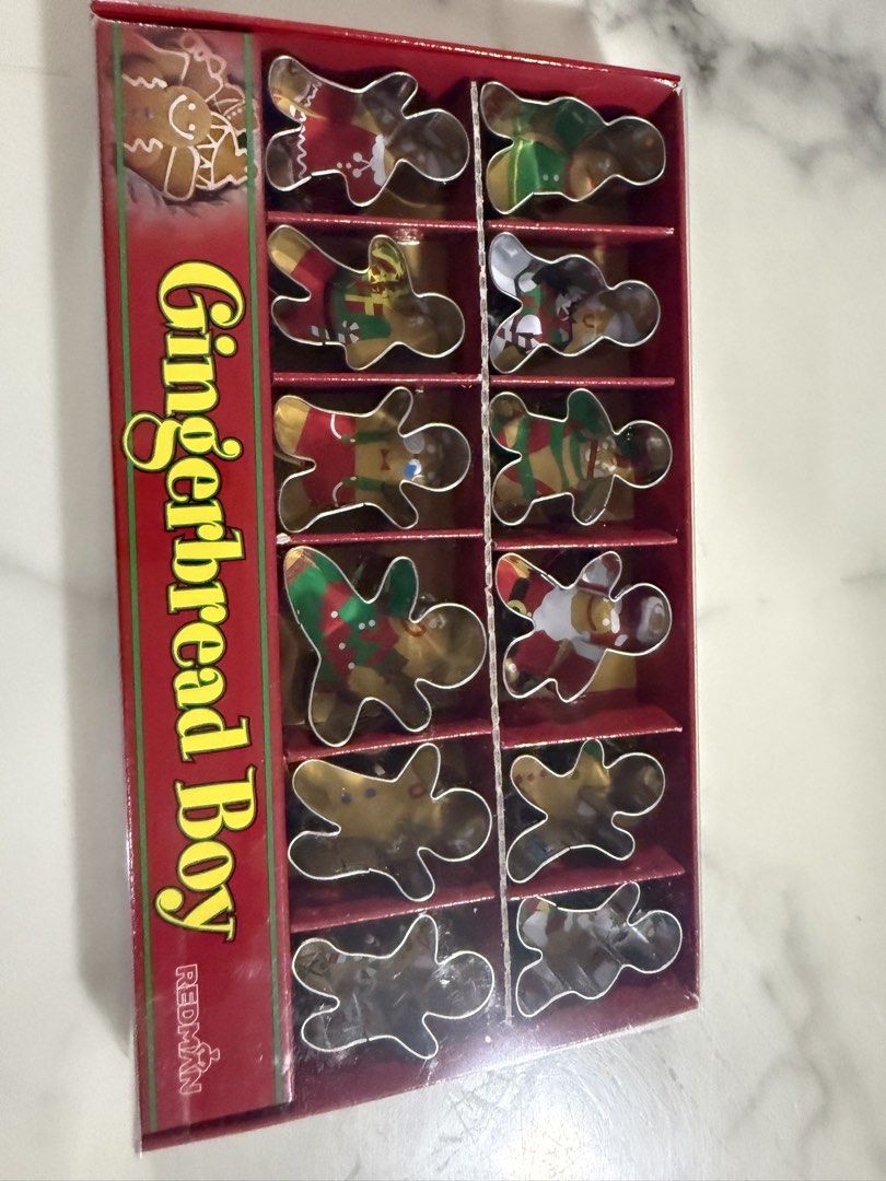 Red Man Gingerbread Boy Cookie Cutter Set447627441913221120