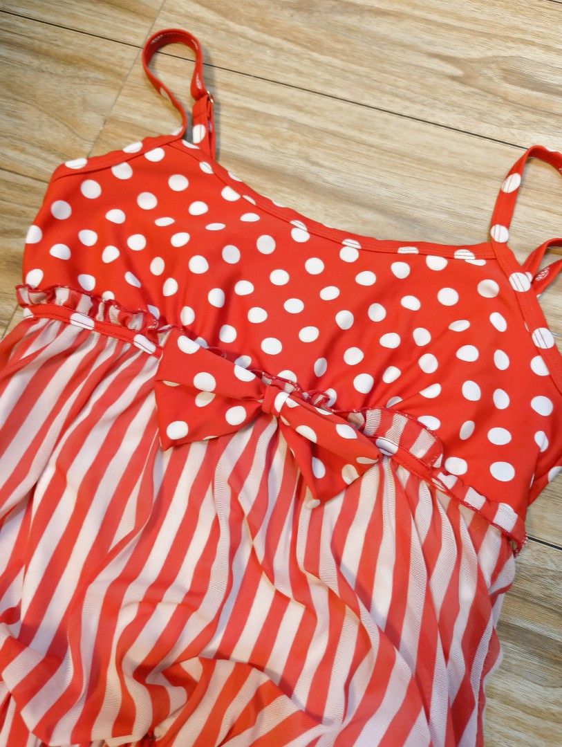 Retro Polka Dot Beach Top (Category: Bikinis & Swimsuits) located in Manila. Submitted by soapy_r (Listing ID 1436573864, Image 1). Description: xs-s item is thrifted & preloved, manage expectations must be fully paid before i ship out your order.