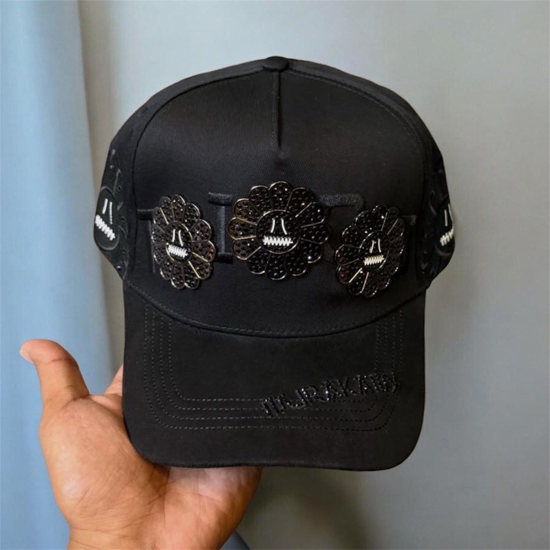 RICO HATS X MURAKAMI EMBROIDERED CAP (Category: Caps & Hats) located in Manila. Submitted by scarlett_hope (Listing ID 1436634564, Image 1). Description: 1 SIZE FITS ALL CONDITION: BNEW MOP: GCASH (PAYMENT FIRST) COURIER: J&T OR LALAMOVE 📍MANILA.