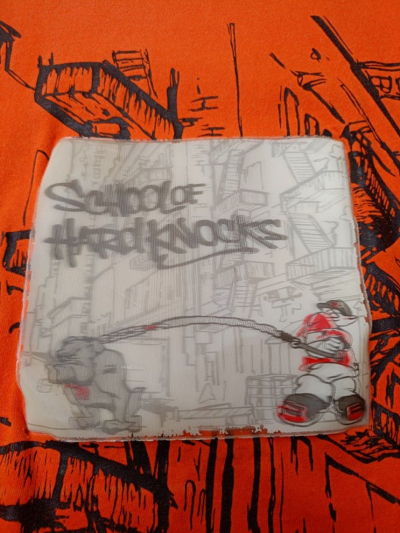 SOHK Portside Orange Graphic Tee (Category: Tshirts & Polo Shirts ) located in Manila. Submitted by robco (Listing ID 1436514623, Image 3). Description: SOHK Orange Shirt Issue: Lints, Fading shoulder part & (Nawalan ng dikit yung sa front niya) Length - 29 inches Width - 22 inches Size - L-XL Mine - 499 Steal - 599 Grab - 699 Lock - 799 (Automatically Yours) ✅ End of Bidding: May 7, 2026 10PM. + Shipping fee Mode of Payment: Gcash Only Courier: 