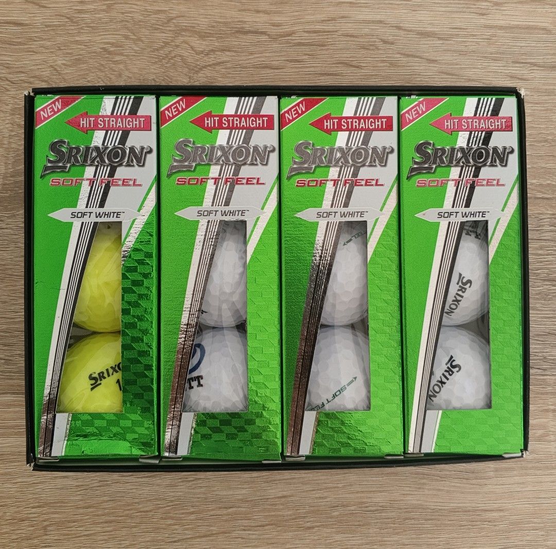 Srixon Soft Feel Golf Balls (Category: Golf) located in Manila. Submitted by renegadesole (Listing ID 1436482779, Image 2). Description: - Srixon Soft Feel golf balls - Soft White color - Superior soft feel - Designed for longer distance - Easy target alignment - 2-piece construction.