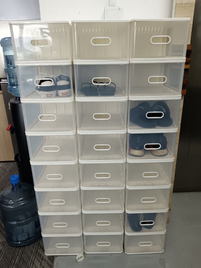 Stackable Shoe Organizer - Clear Plastic447510884564357120
