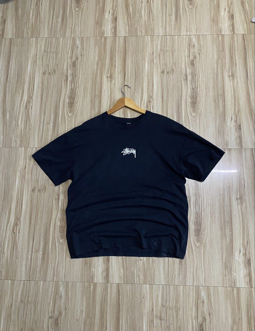 Stussy Black T-shirt (Category: Tshirts & Polo Shirts ) located in Panabo. Submitted by jamesallen23365 (Listing ID 1436625845, Image 2). Description: - Black Stussy T-shirt - White Stussy logos (front and back) - Crew neck - Short sleeves - Soft material.