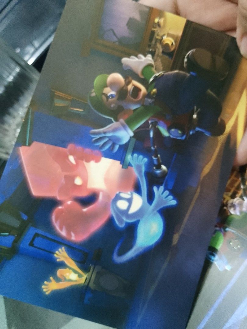 Super Mario Luigi's Mansion Postcard (Category: Nintendo) located in Bulacan. Submitted by xoxoprincessjade (Listing ID 1436580345, Image 2). Description: nintendo luigi's mansion postcard for sale 👻✨ for 120 nalang all ✨ condition: - glow in the dark postcards - items are preloved so please manage your expectations - what you see is what you get mode of payment: - gcash courier: - j&t - lalamove - lbc can do also meetups around vista mall malol