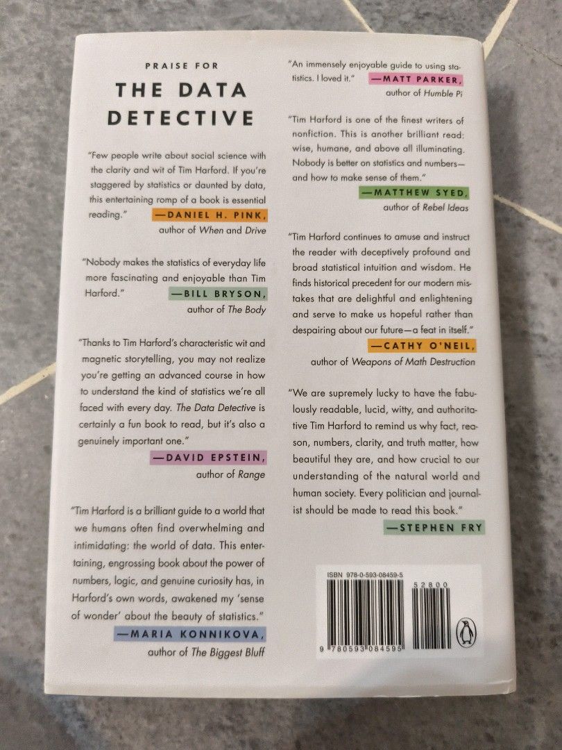 Data Detactive The Data Detective by Tim Harford, Hobbies & Toys, Books & Magazines ...