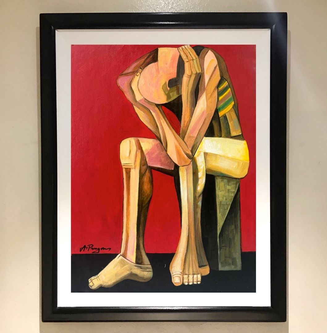 THE THINKER 29x24 inches OIL ON CANVAS Painting with Wood Frame, Ready to Hang OIL on CANVAS, BRAND NEW (Category: Art & Prints) located in Pasig City. Submitted by dl_art (Listing ID 1436600504, Image 1). Description: THE THINKER 29x24 inches OIL ON CANVAS Painting with Wood Frame, Ready to Hang OIL on CANVAS, BRAND NEW Ready to Hang With Wood Frame 4000 EACH Without Frame 3200 Artist Is PANGAN, QUIMBAO, EVANGELISTA No COA Including frame 29.5 i