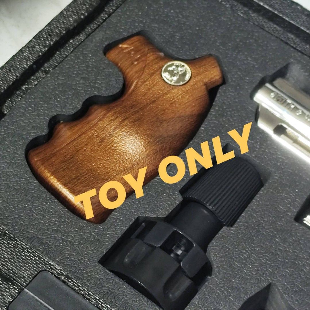 Toy Revolver Set (Category: Action & Battle Toys) located in Pasig City. Submitted by 1stop-shop (Listing ID 1436633357, Image 3). Description: ❗TOY ONLY❗ TOY ONLY ❗TOY ONLY❗ ✅BRAND NEW💚 Xiao Yue Liang XYL ZP-5 357 Golden Edition Snub-Nosed Gel Blaster Revolver – Collector’s Presentation Set ✅XYL ZP5 Revolver Toy Gun Features: Firing Mode: Manual Shooting Range: 15-25 Feet Material: Metal+ Solid Nylon Construction Thick Solid Body Bullet: Soft b