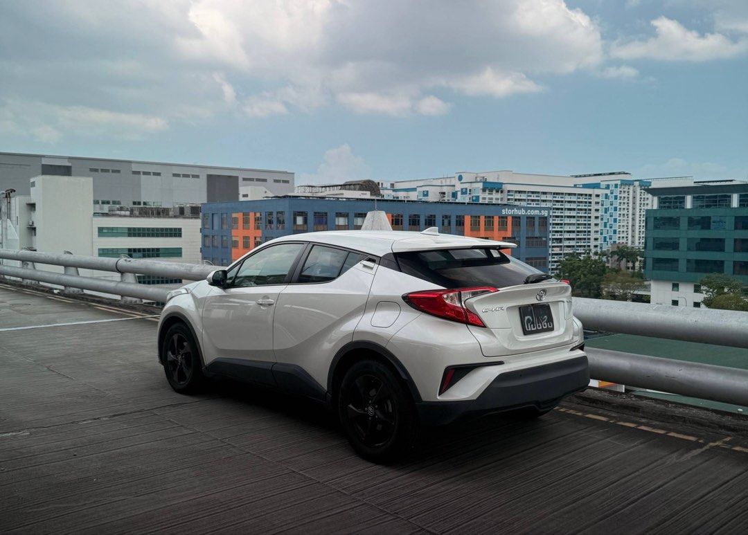 Toyota C-HR 1.2 Turbo Active (A) (Category: Used Cars) located in Singapore. Submitted by happyonion27 (Listing ID 1436496151, Image 2). Description: Leather seats, dash camera, factory head unit, Bluetooth, reverse camera, retractable side mirror, blind spot indicator. Very well maintained unit. Black interior new tyres new battery. Servicing done. Powerful but fuel efficient SUV..