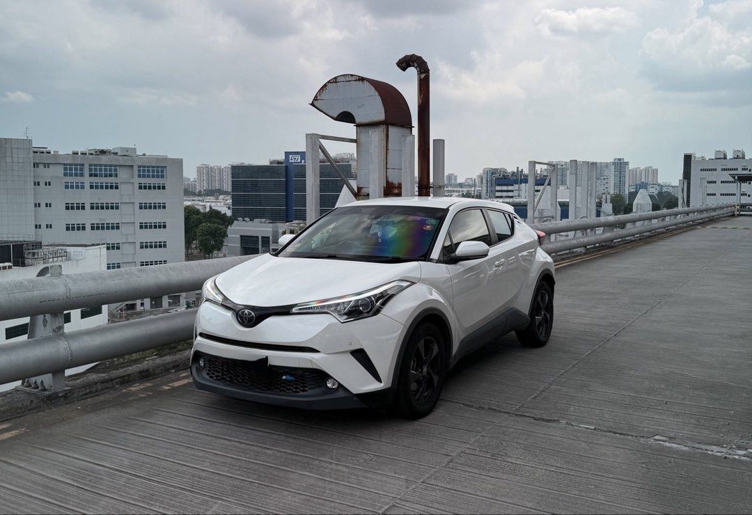 Toyota C-HR 1.2 Turbo Active (A) (Category: Used Cars) located in Singapore. Submitted by happyonion27 (Listing ID 1436496151, Image 1). Description: Leather seats, dash camera, factory head unit, Bluetooth, reverse camera, retractable side mirror, blind spot indicator. Very well maintained unit. Black interior new tyres new battery. Servicing done. Powerful but fuel efficient SUV..