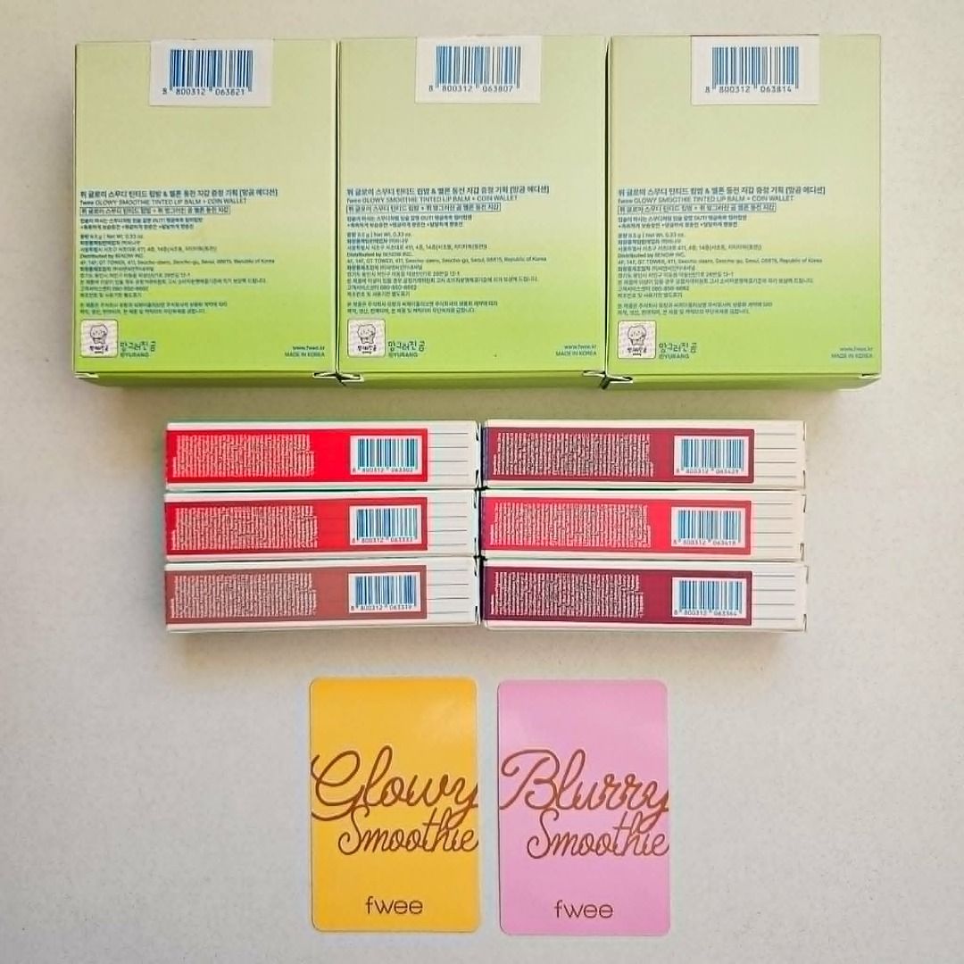 Twice Nayeon x Fwee Smoothie Tinted Lip Balm + Photocard, Hobbies ...