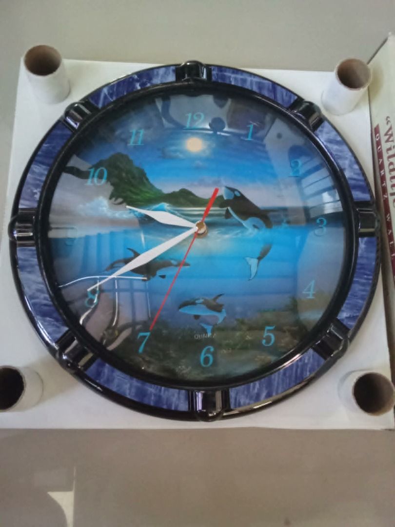 Vintage Wildlife Collection Orcas wall clock 30cm diameter Php950 (Category: Clocks) located in Taytay. Submitted by fastdragon-e045 (Listing ID 1436522333, Image 3). Description: Vintage Wildlife Collection Orcas wall clock 30cm diameter Php950 good working condition brand new, old stock mint condtion.