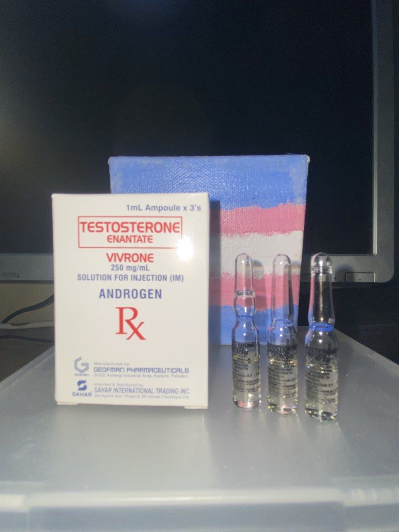 Testosterone - Vivrone (Category: Medical Supplies & Tools) located in Taguig. Submitted by hnsbaes (Listing ID 1436617670, Image 3). Description: Active post = available Vivrone: ₱135 per ampule 10 amp for ₱1,250 ✅ FDA approved ✅ Legit (i use these myself).