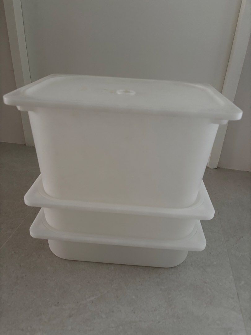White Storage Containers with Lids447402058712371201