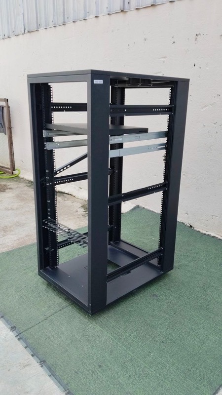YE43BJ Rak Rangkaian Kabinet Pelayan Open Frame Server Rack Steel ...