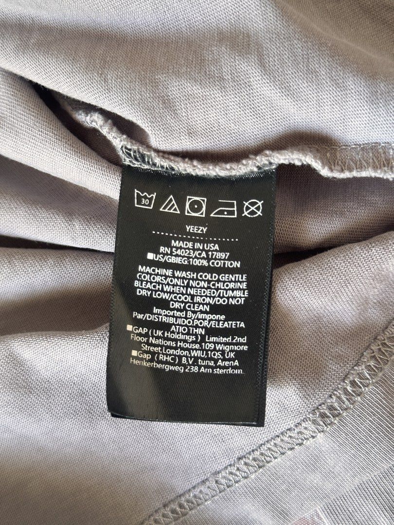 Yeezy Gap Long Sleeve Tee (Category: Tshirts & Polo Shirts ) located in Manila. Submitted by animule (Listing ID 1436502883, Image 3). Description: Yeezy x Gap Longsleeve Tee size large fits oversized bought from taobao (when i was in china) used twice only, needs ironing price and where bought indicates authenticity.