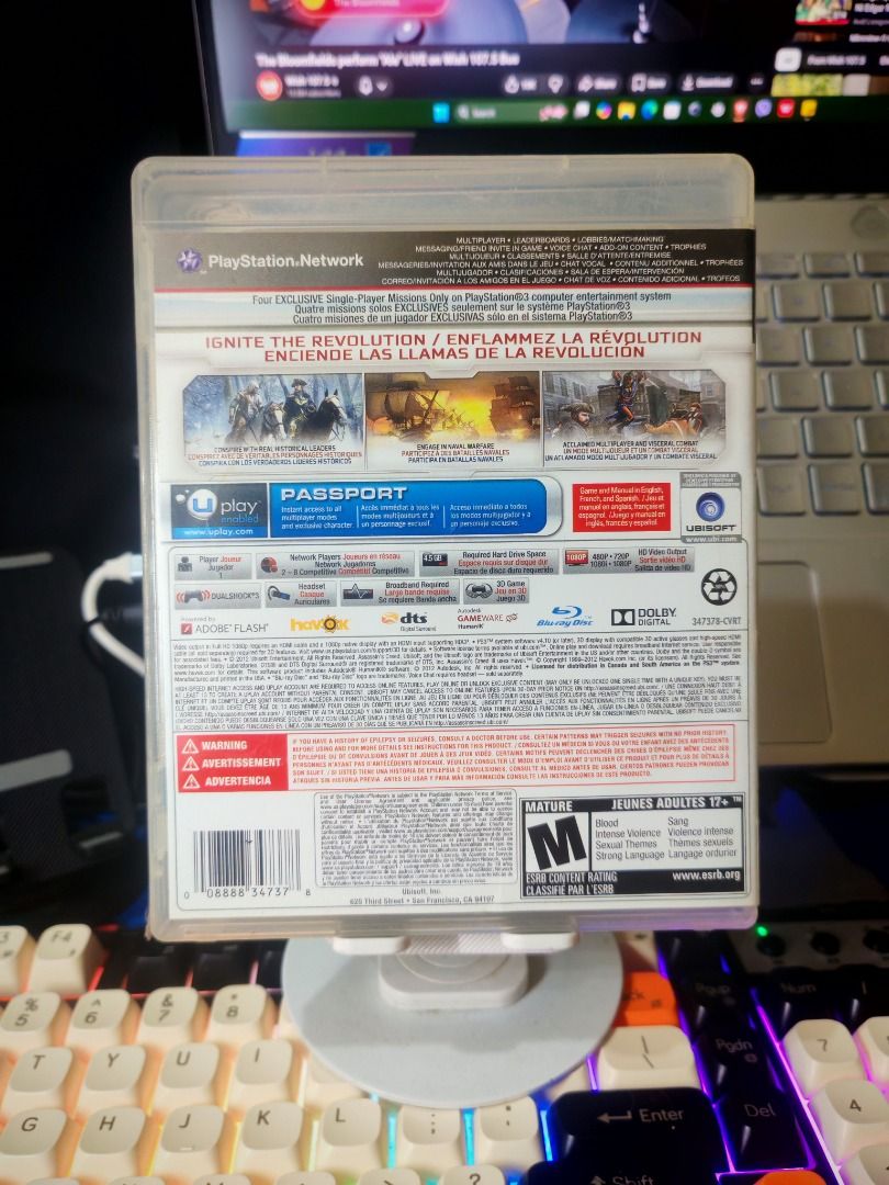 ASSASIN'S CREED III PS3 (Category: PlayStation) located in Santa Rosa. Submitted by tristanmunoz (Listing ID 1436811882, Image 2). Description: FOR SALE!!! Php 550 ASSASIN'S CREED III PS3 UBISOFT R1 CIB 100% Authentic Tested working condition Can do video calls Warranty: 24 hours testing warranty, will do change/return if item are proven damaged (will be void if defect is caused by accident, misuse, negligence, including tampering). Return delive