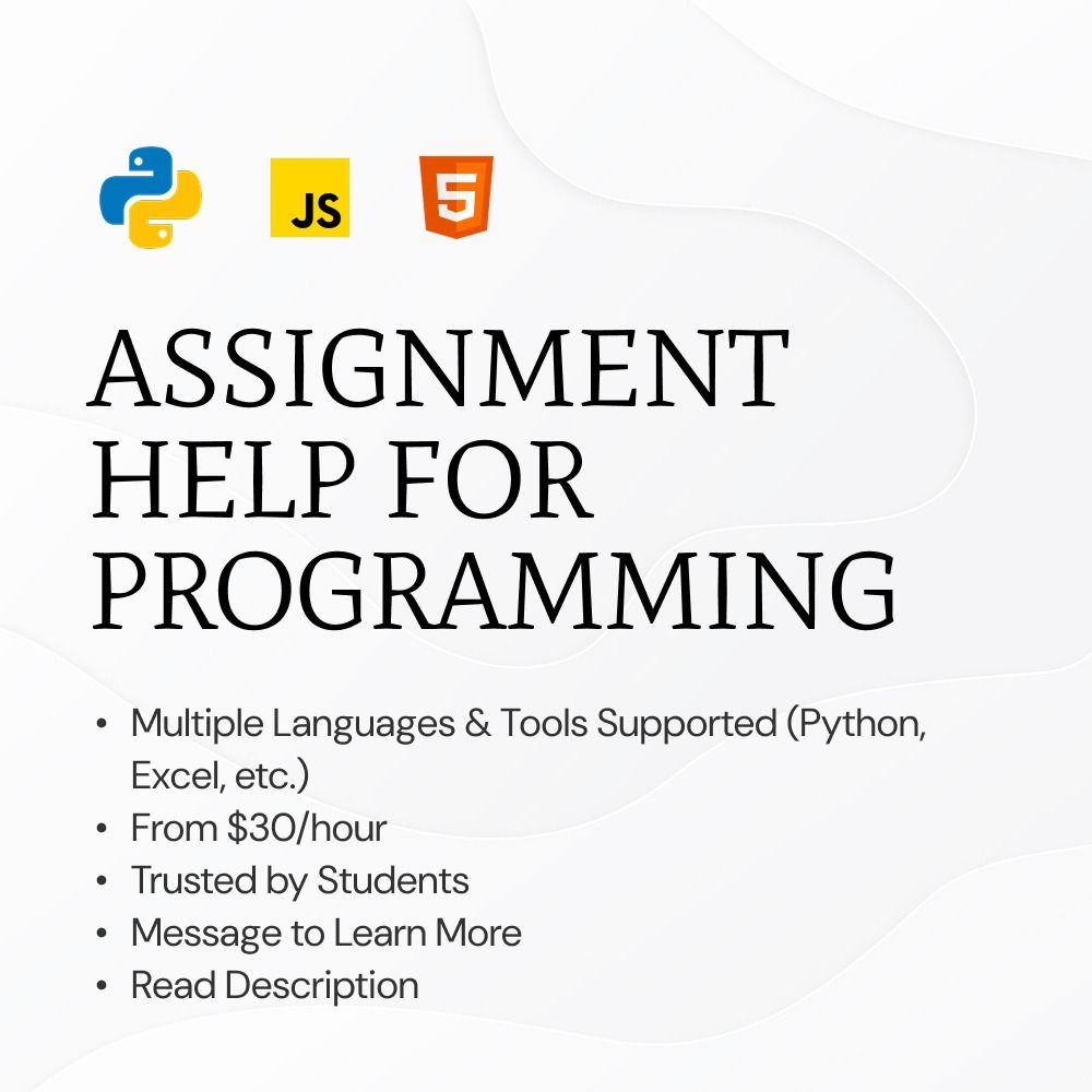 Python Tuition, Private Tutor, Assignment Help, Programming, Coding, Online Tuition, Python, C++, English Tuition, Math Tuition, Primary School Tuition, O-level Tuition, Coding Help (Category: Enrichment & Tuition) located in Singapore. Submitted by m1kk_ (Listing ID 1372908435, Image 1). Description: 💻 Programming Assignment Help (Python, JS, C++ & More) Need help with your programming assignments? I provide reliable support for a wide range of