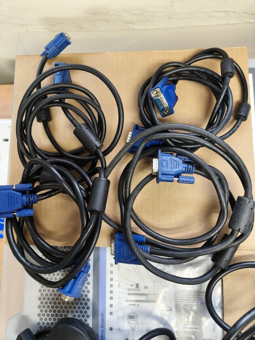 Assorted Cables - Power Cords, VGA Cables448167643437475841