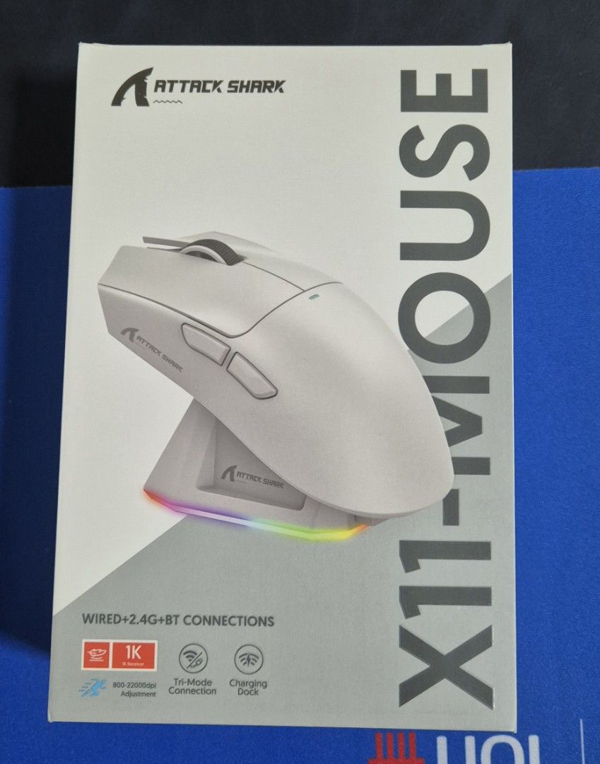 Attack Shark X11 (Black)-Mouse - Wired/2.4G/BT448537238009303040