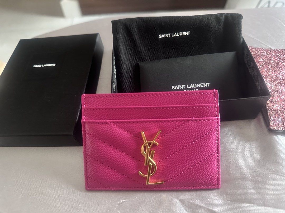 Authentic YSL Card Holder (Category: Luxury Bags & Wallets) located in Rizal. Submitted by SummerPeaCloset (Listing ID 1436763384, Image 1). Description: Complete with box, dustbag and brand cards In good condition All my posted items are money-back guaranteed authentic. Hagglers and the same people who endlessly messages asking for the “last price” with no honest intent to buy anything from us will be ignored. Let us please be respectful of each